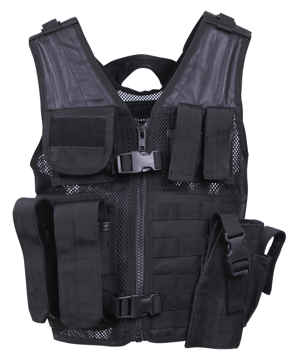 Rothco Rothco Kids Tactical Cross Draw Vest - Black
