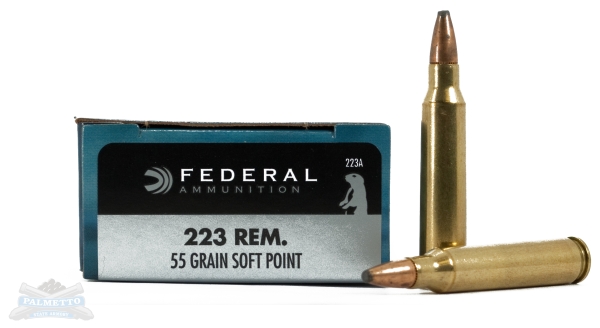 Federal Power-Shok .223 Rem Ammo 55 Gr JSP 20rds - 223A - Federal