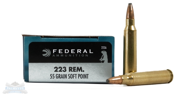 Federal Power-Shok .223 Rem Ammo 55 Gr JSP 20rds - 223A