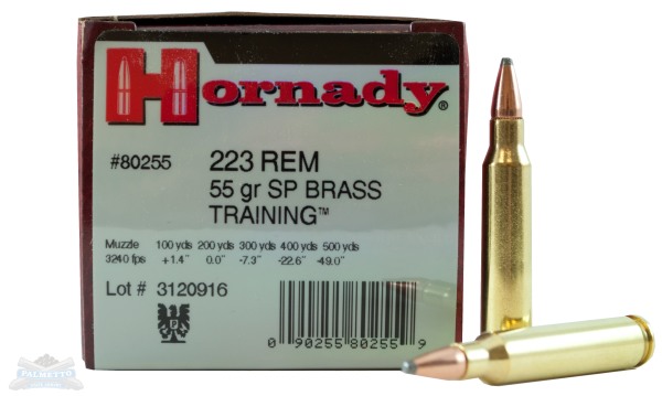 Hornady 223 Rem 55gr SP Custom Ammunition 50rds - 80255 - Hornady