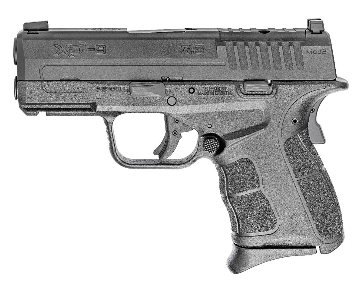 Springfield Armory XDs Mod2 OSP 9mm Pistol, Black - XDSG9339BOSP - Springfield Armory