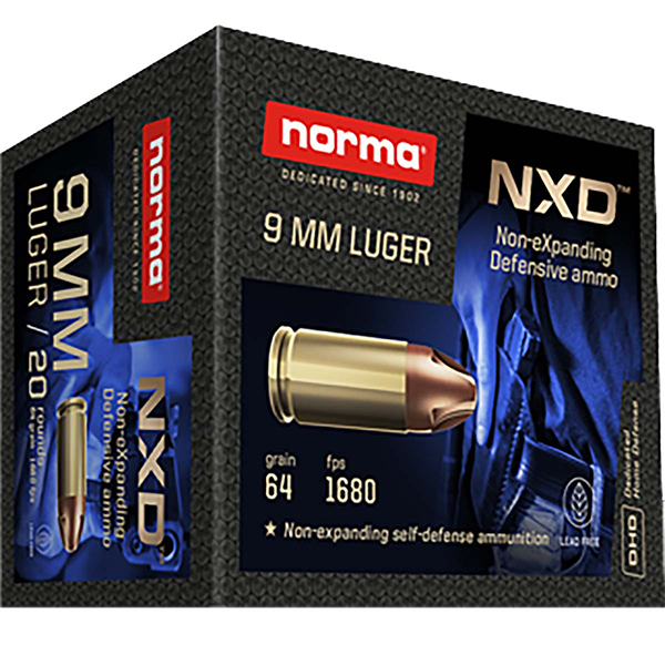 Norma NXD 9mm Ammo 64 Gr, 20rds - 611140020 - Norma
