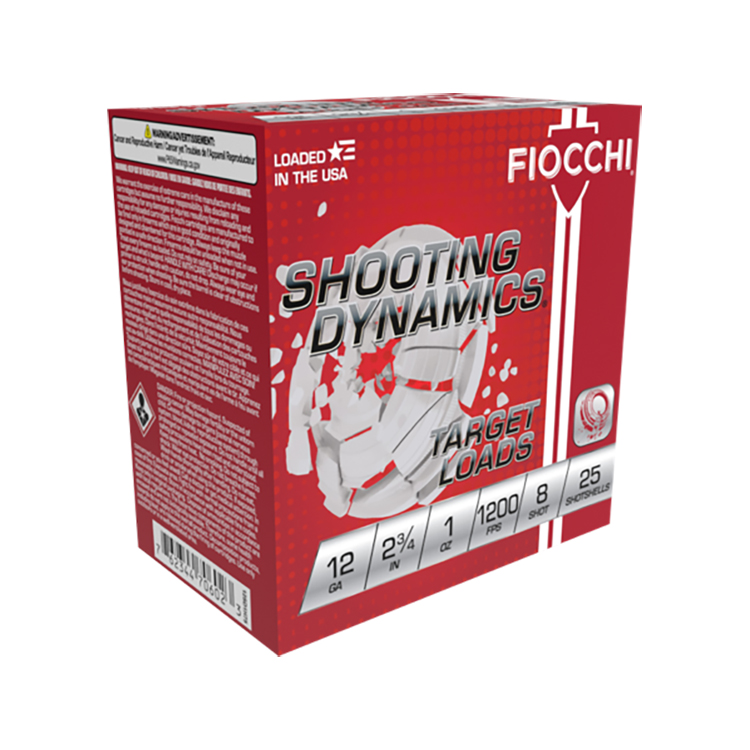 Fiocchi Shooting Dynamics 12 Gauge 2.75" 1 oz 7.5 Shot Ammo, 25rds - 12SD1X75 - Fiocchi