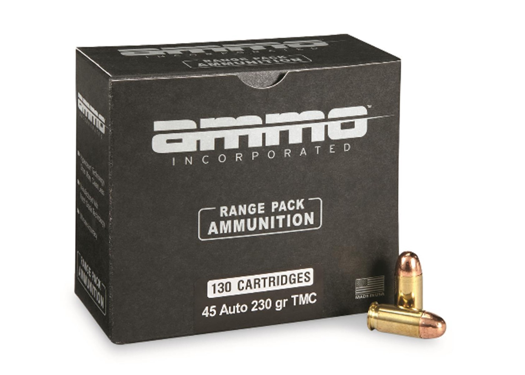 Ammo Inc  .45 ACP Ammo 230gr TMC 130rd Range Pack - 45230TMC-A130 - Ammo Inc