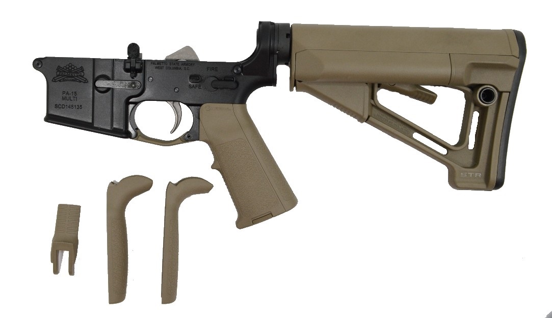 PSA AR-15 Complete Lower - Magpul STR EPT MIAD Edition - FDE, No Magazine - Palmetto State Armory