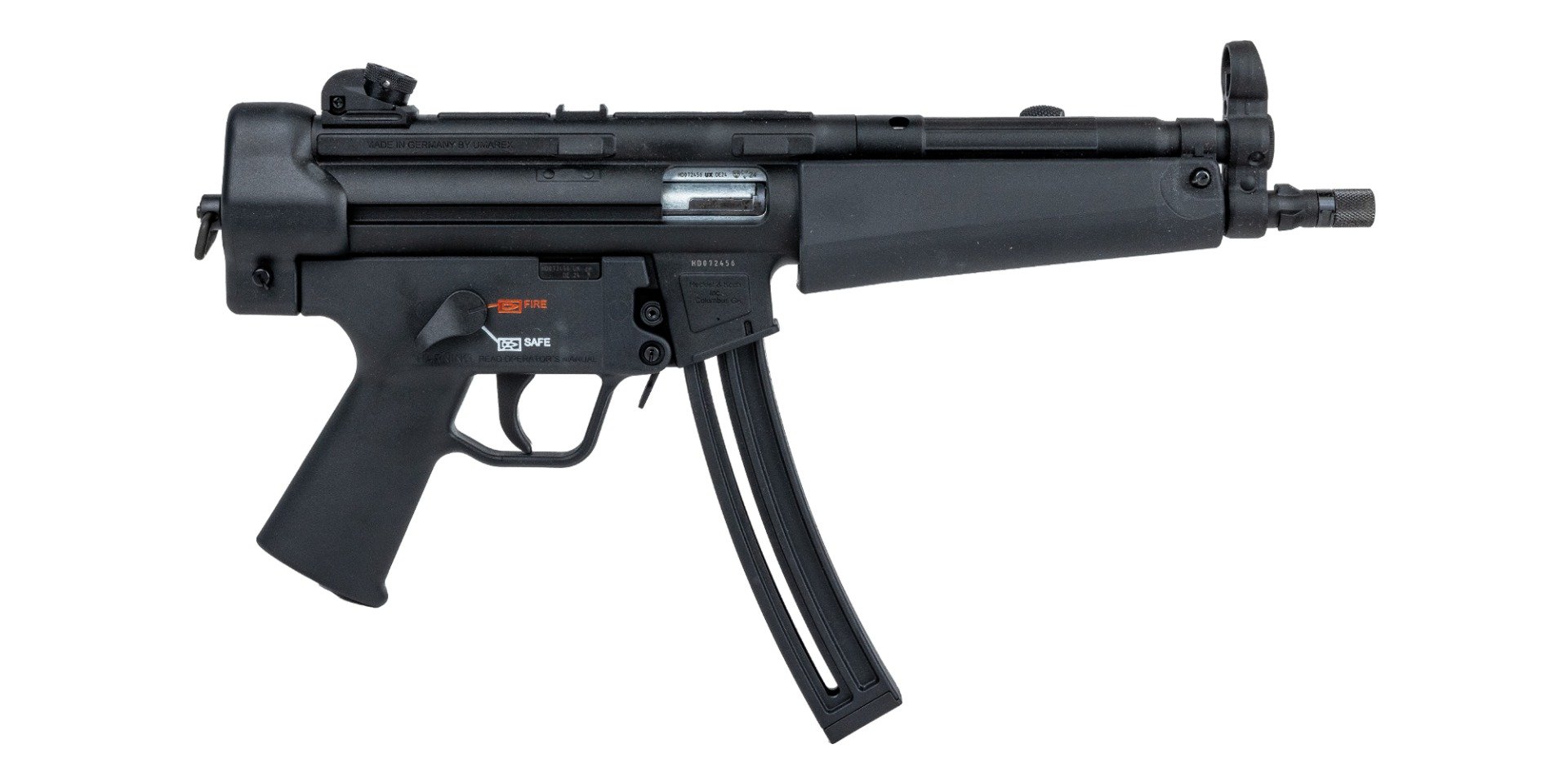 HK MP5 9" .22 LR Pistol, Black - 81000470 - H&K