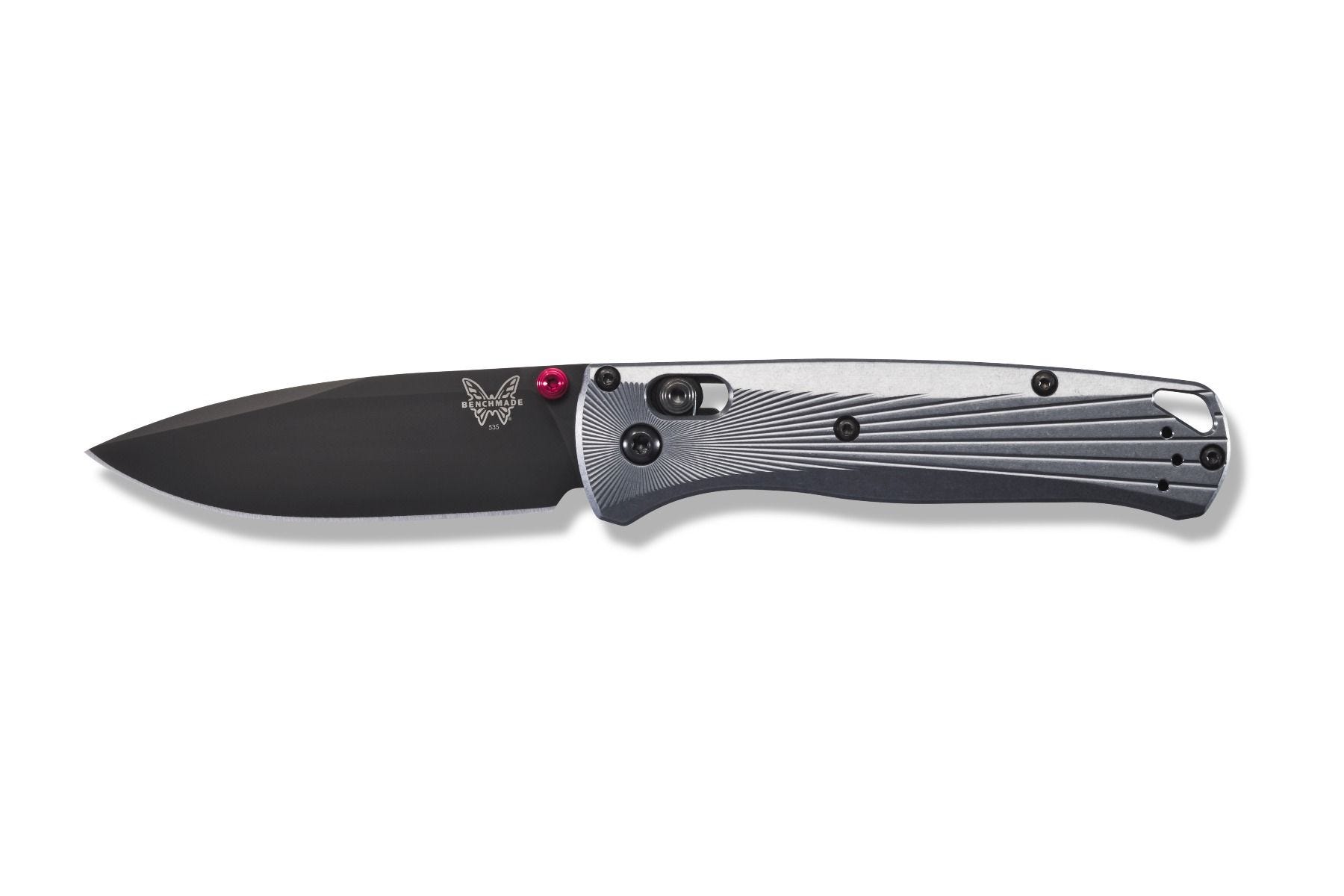 Benchmade Bugout Drop Point Folding Knife, Carbon Coated Black - 535BK-4 - Benchmade
