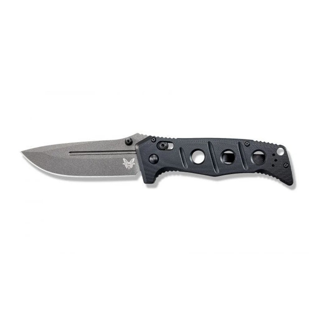 Benchmade 275 Adamas Drop Point Folding Knife, Gray - 275GY-1 - Benchmade