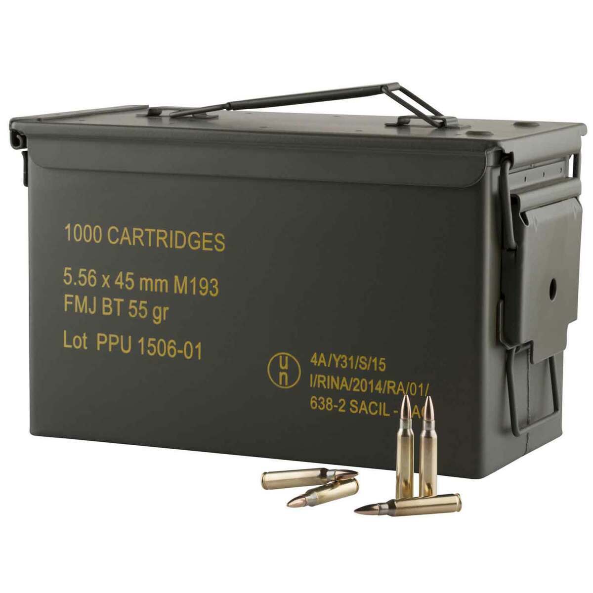 Prvi Partizan Rangemaster 5.56 Bulk Ammo 55 Gr FMJBT, 1000rds - PPRM5561M