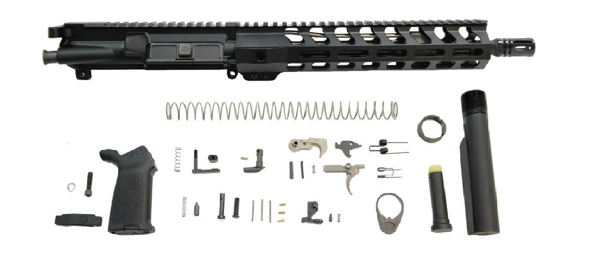 PSA 11.5" Carbine-Length 5.56 NATO 1/7 Phosphate 10.5" Lightweight M-Lok MOE EPT Pistol Kit - Palmetto State Armory
