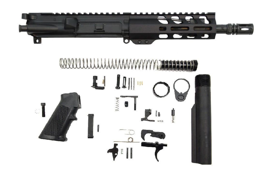 PSA 7.5" 5.56 NATO 1/7 Phosphate 6" Lightweight M-Lok Classic Pistol Kit - Palmetto State Armory
