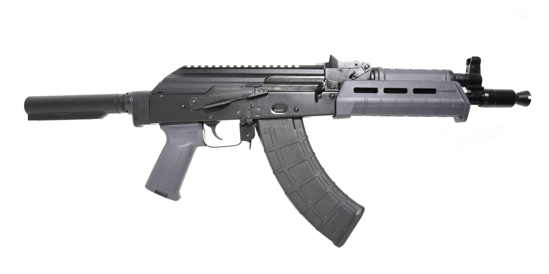 PSA AK-P GF3 MOE Pistol, Gray - Palmetto State Armory