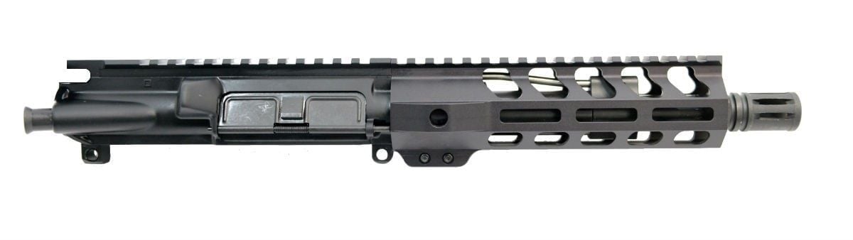 PSA 7.5" Pistol-length 300AAC Blackout Nitride 7" JLB M-Lok Upper - w/o BCG or CH - Palmetto State Armory