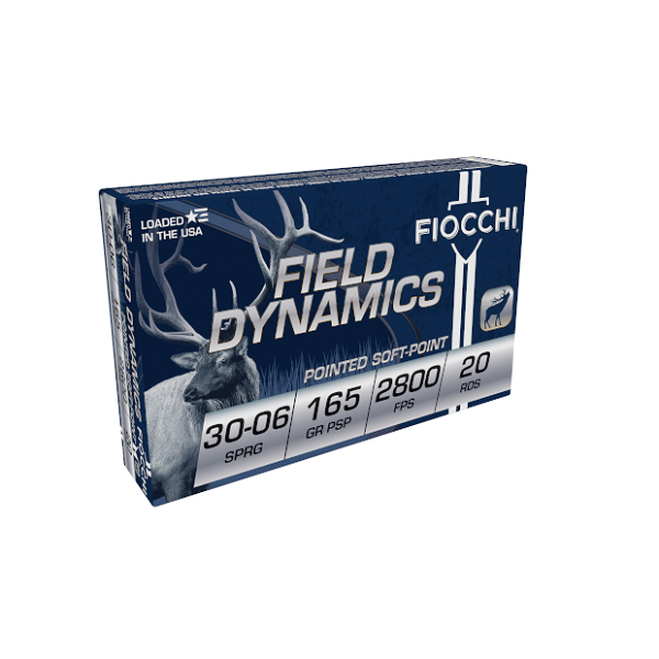 Fiocchi Shooting Dynamics Rifle .30-06 Spfld 165 gr PSP Ammo, 20/Box - 3006C - Fiocchi