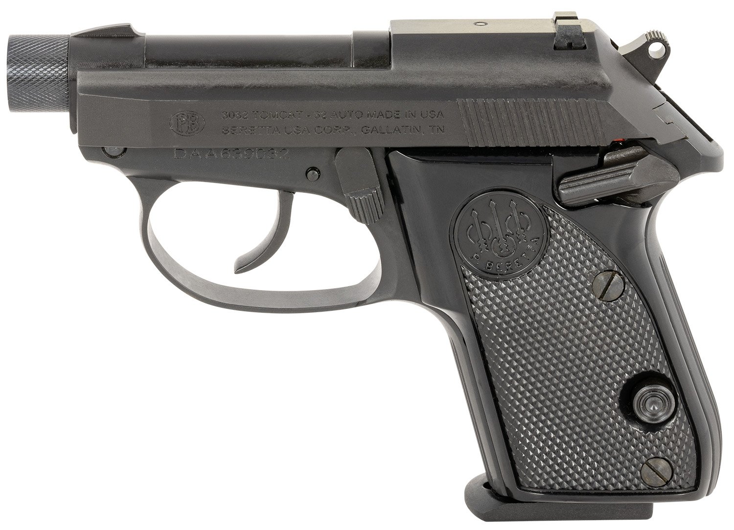 Beretta 3032 Tomcat .32ACP Pistol 2.9" 7rds, Black - J320127 - Beretta