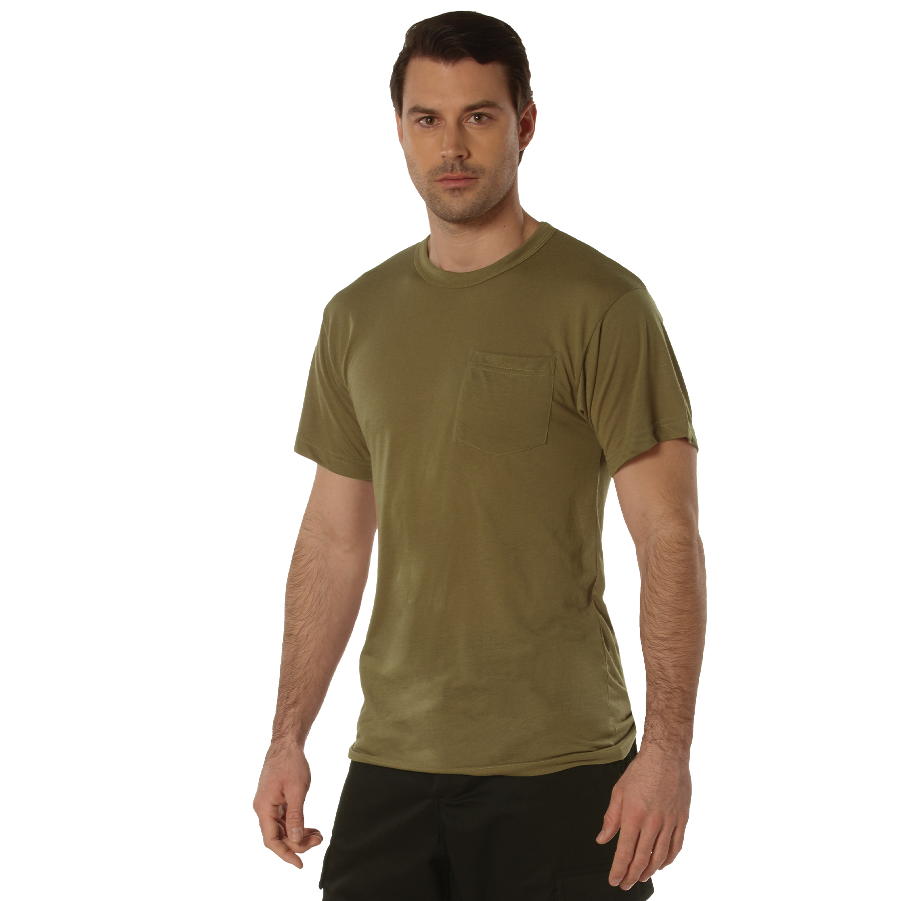 Rothco Rothco Moisture Wicking Pocket T-Shirt - Brown, 2X-Large