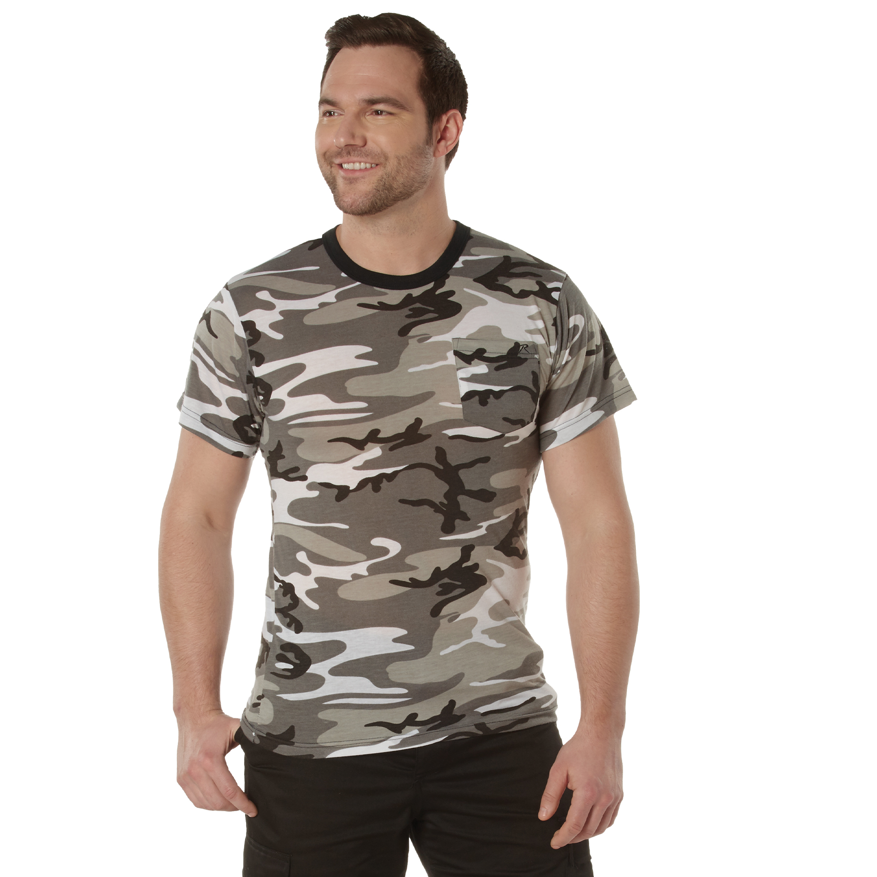 Rothco Rothco Moisture Wicking Pocket T-Shirt - City Camo, Medium