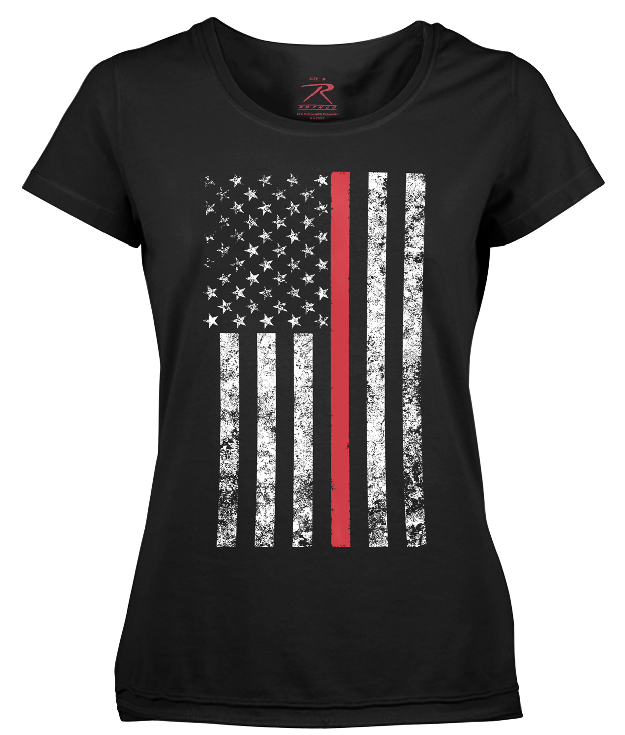 Rothco Rothco Womens Thin Red Line Longer T-Shirt - 2X-Large