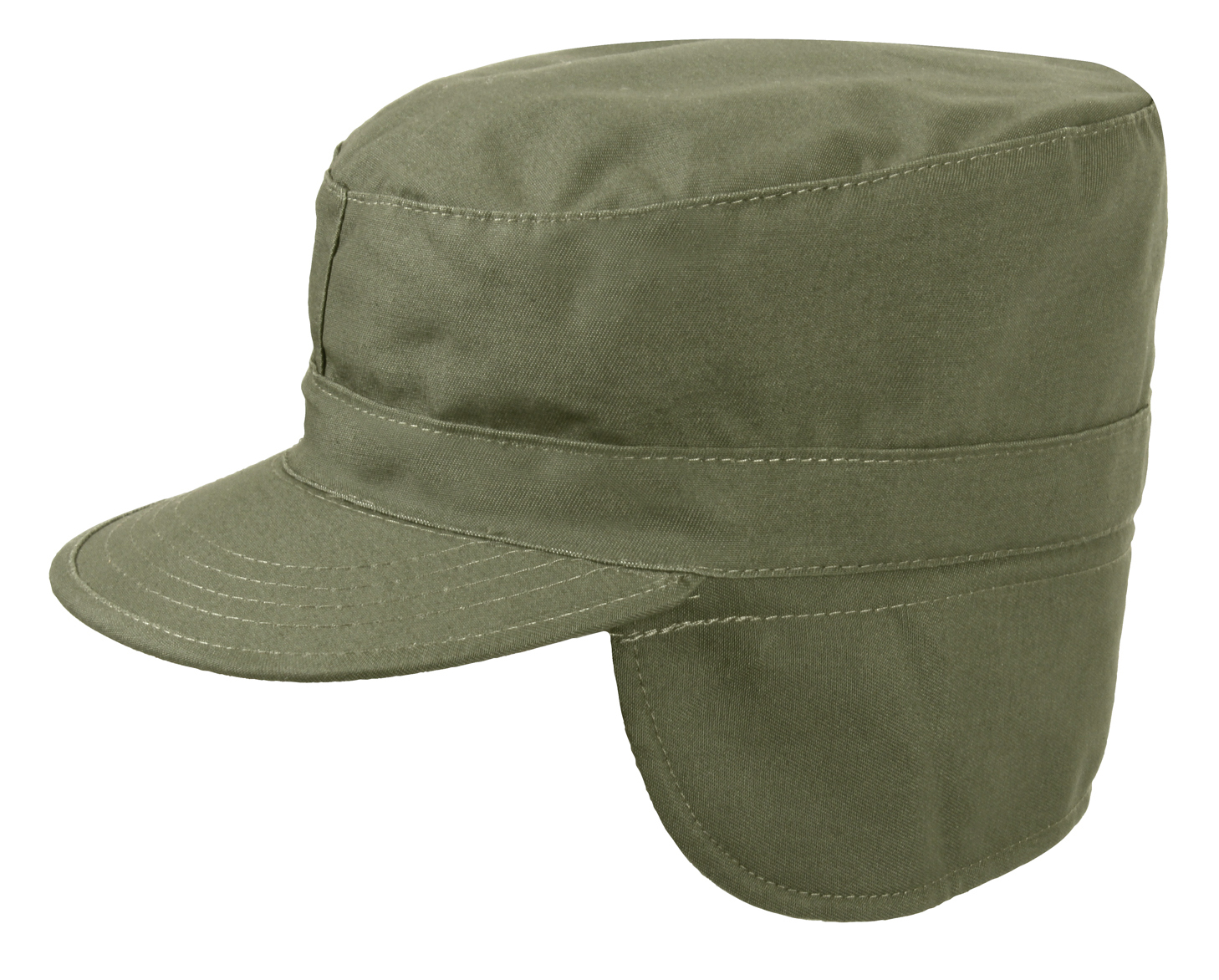 Rothco Rothco G.I. Type Combat Caps With Flaps - Olive Drab, Head Size 7 1-2