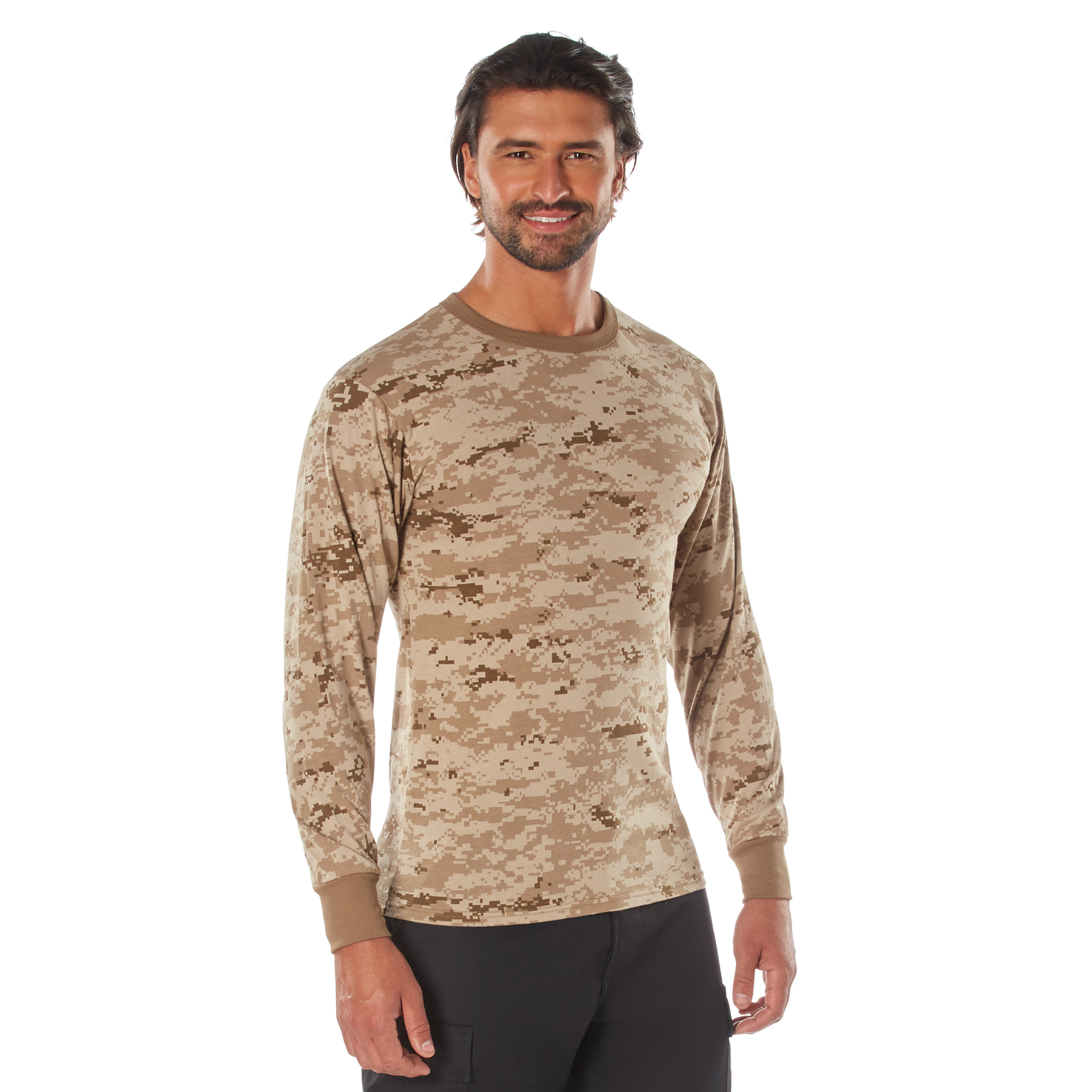 Rothco Rothco Long Sleeve Digital Camo T-Shirt - Desert Digital Camo, 2X-Large