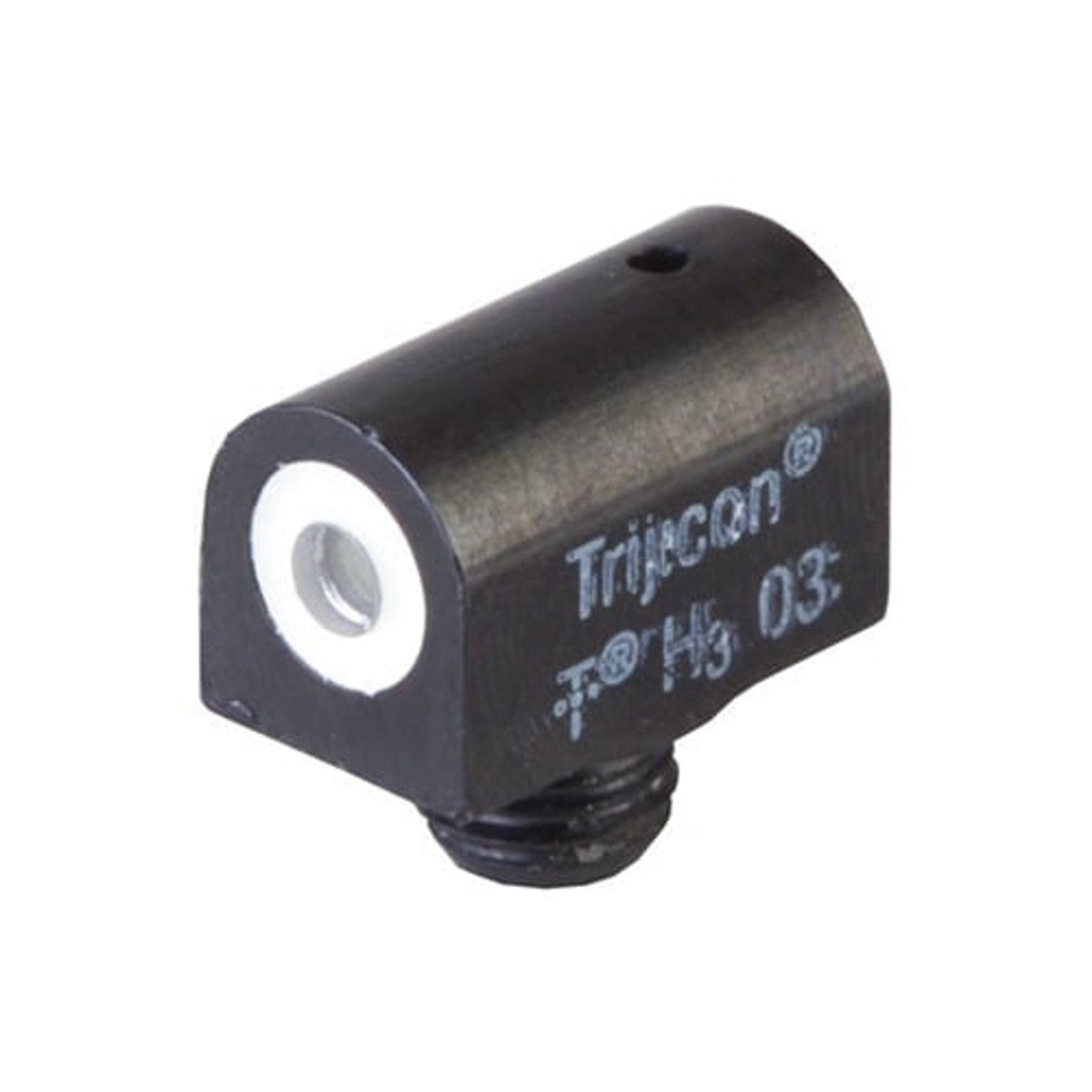 Marble Arms #3-56 Thread 3/32" Shank Tritium Shotgun Bead Sight Front, White