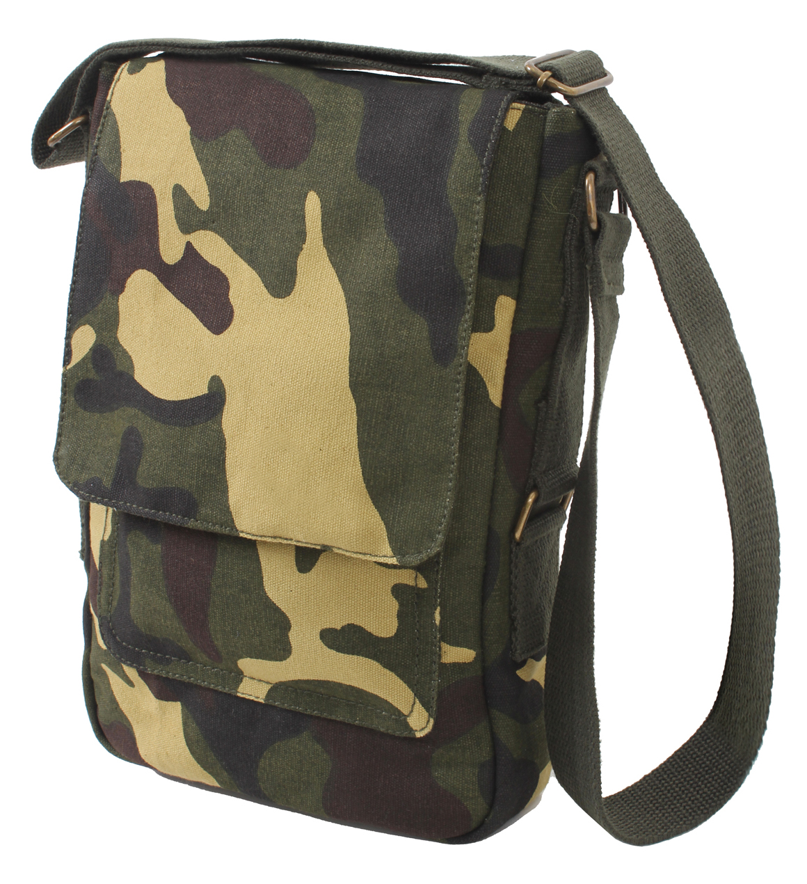 Rothco Rothco Vintage Canvas Tech Bag - Woodland Camo