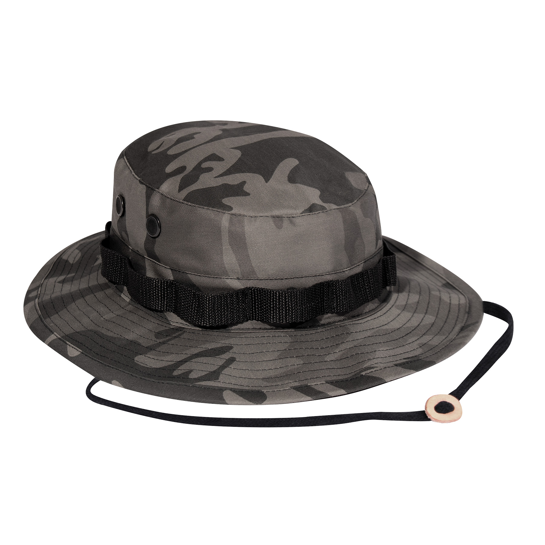 Rothco Rothco Camo Boonie Hat - Black Camo, Head Size 7 1-2