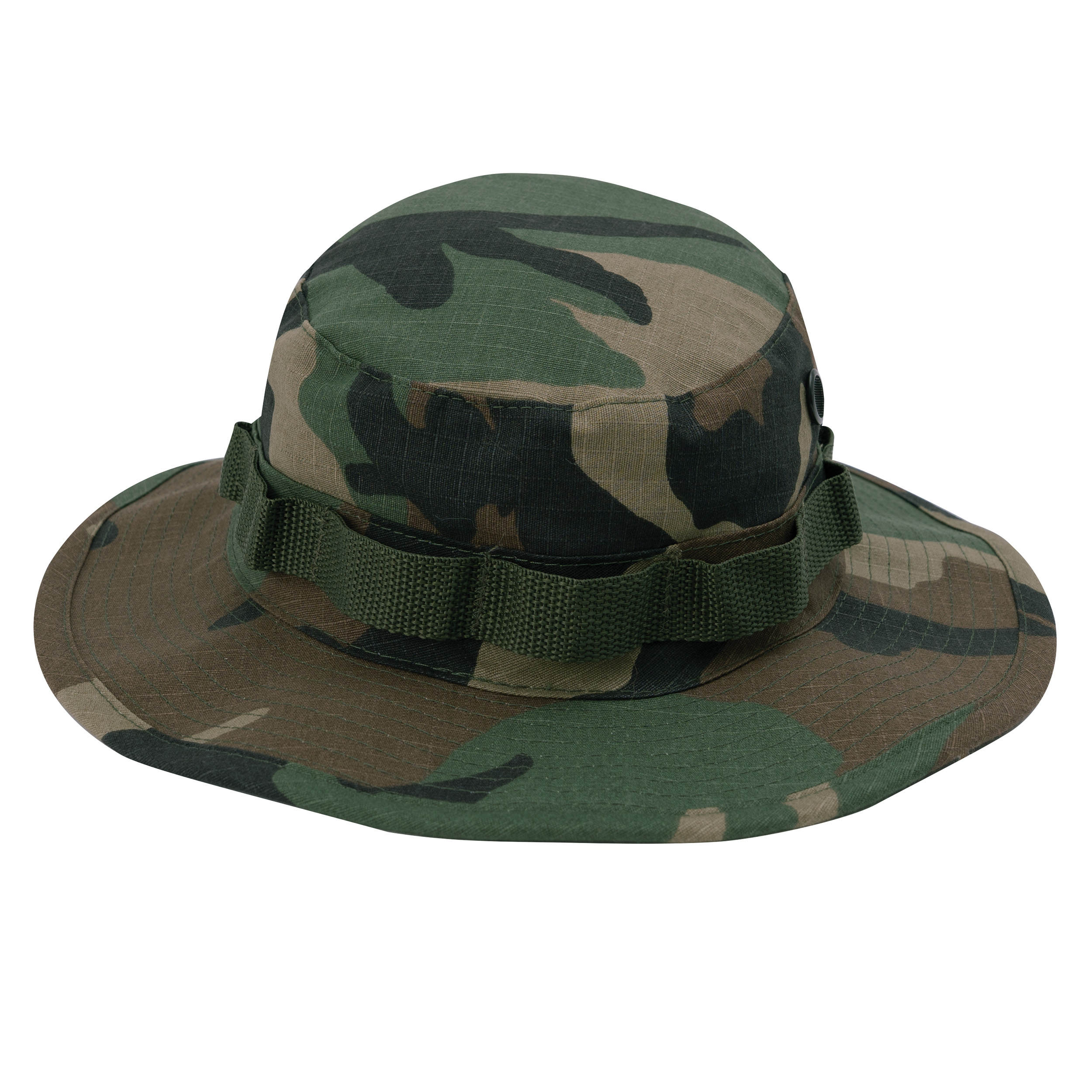Rothco Rothco 100 Cotton Rip-Stop Boonie Hat - Woodland Camo, Head Size 7 1-2