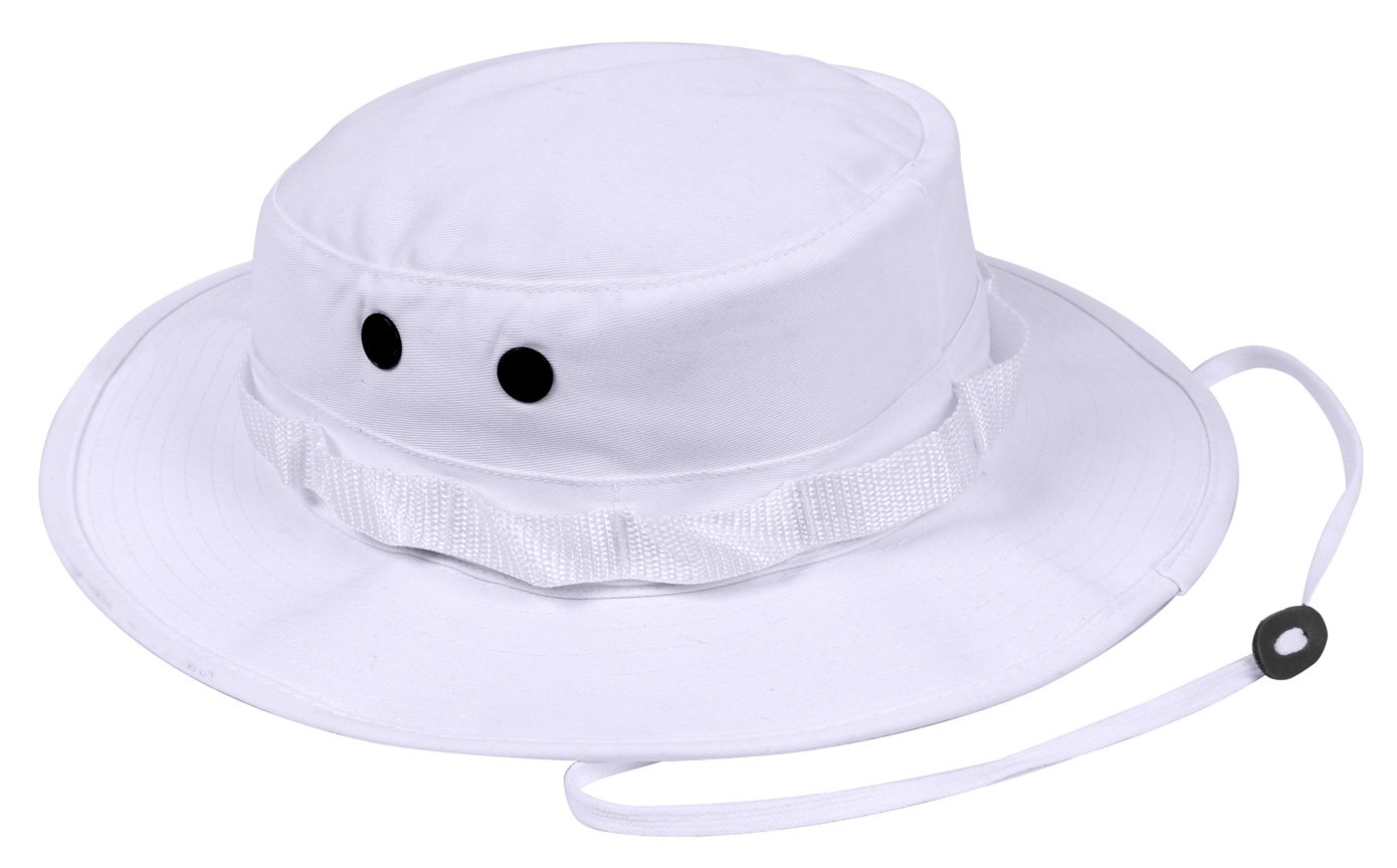 Rothco Rothco Boonie Hat - White, Head Size 7 1-4