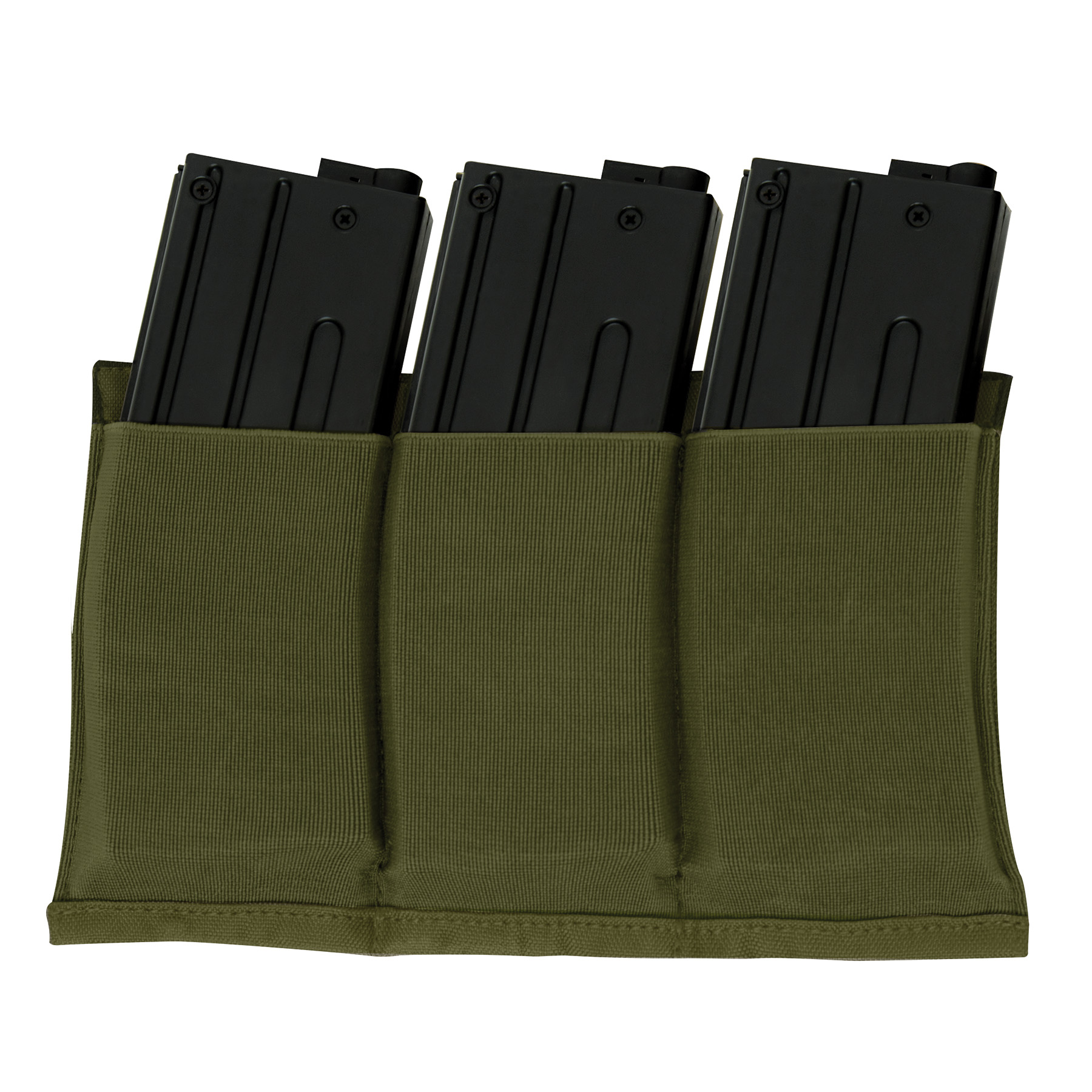 Rothco Rothco Lightweight 3 Mag Elastic Retention Pouch - Olive Drab