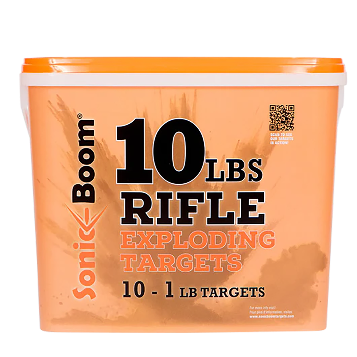 Sonic Boom 1 lb Exploding Rifle Target, Pack of 10 - Sonic Boom