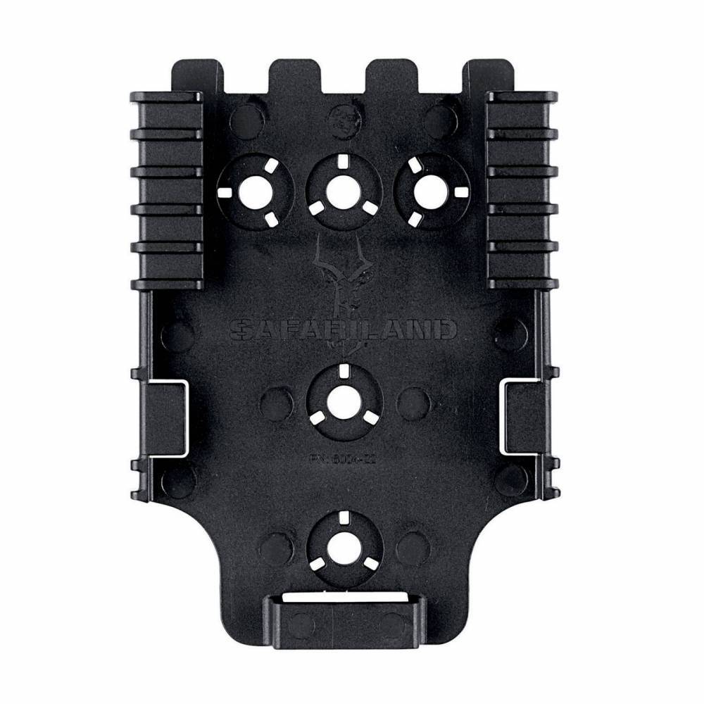 Safariland Receiver Plate with Lock for Quick Locking System QLS19 Locking Fork, Black - 6004-22L-2