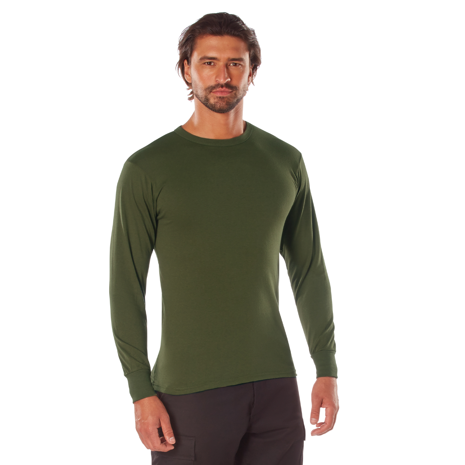 Rothco Rothco Long Sleeve Solid T-Shirt - Olive Drab, Medium