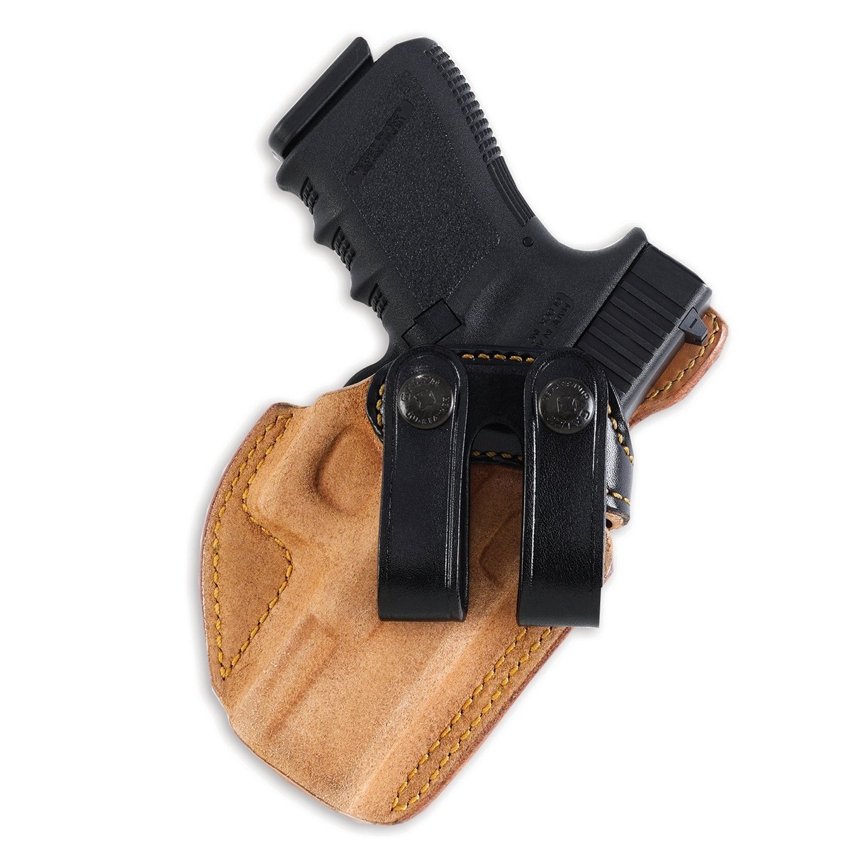 Galco Royal Guard 2.0 Glock G43/G43X/G43X MOS IWB Holster RH - Black Leather, Superior Comfort and Concealment for Daily Carry - RG800RB - Galco