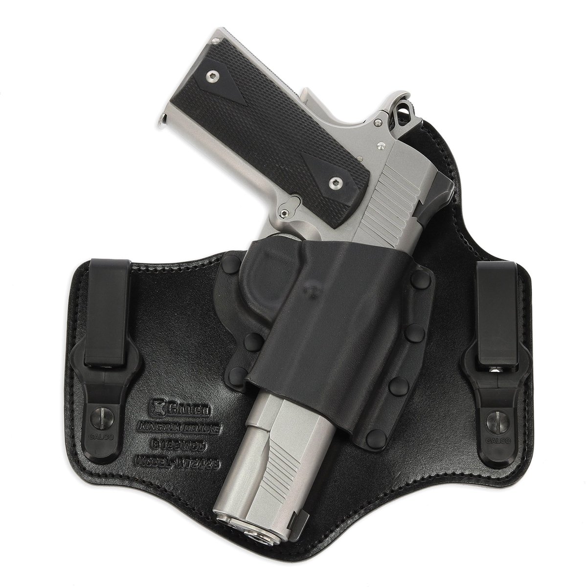 Galco KingTuk Deluxe Shadow Systems CR920 IWB Holster RH - Black Kydex/Leather, Premium Quality for Comfortable Concealment - KT800RB - Galco