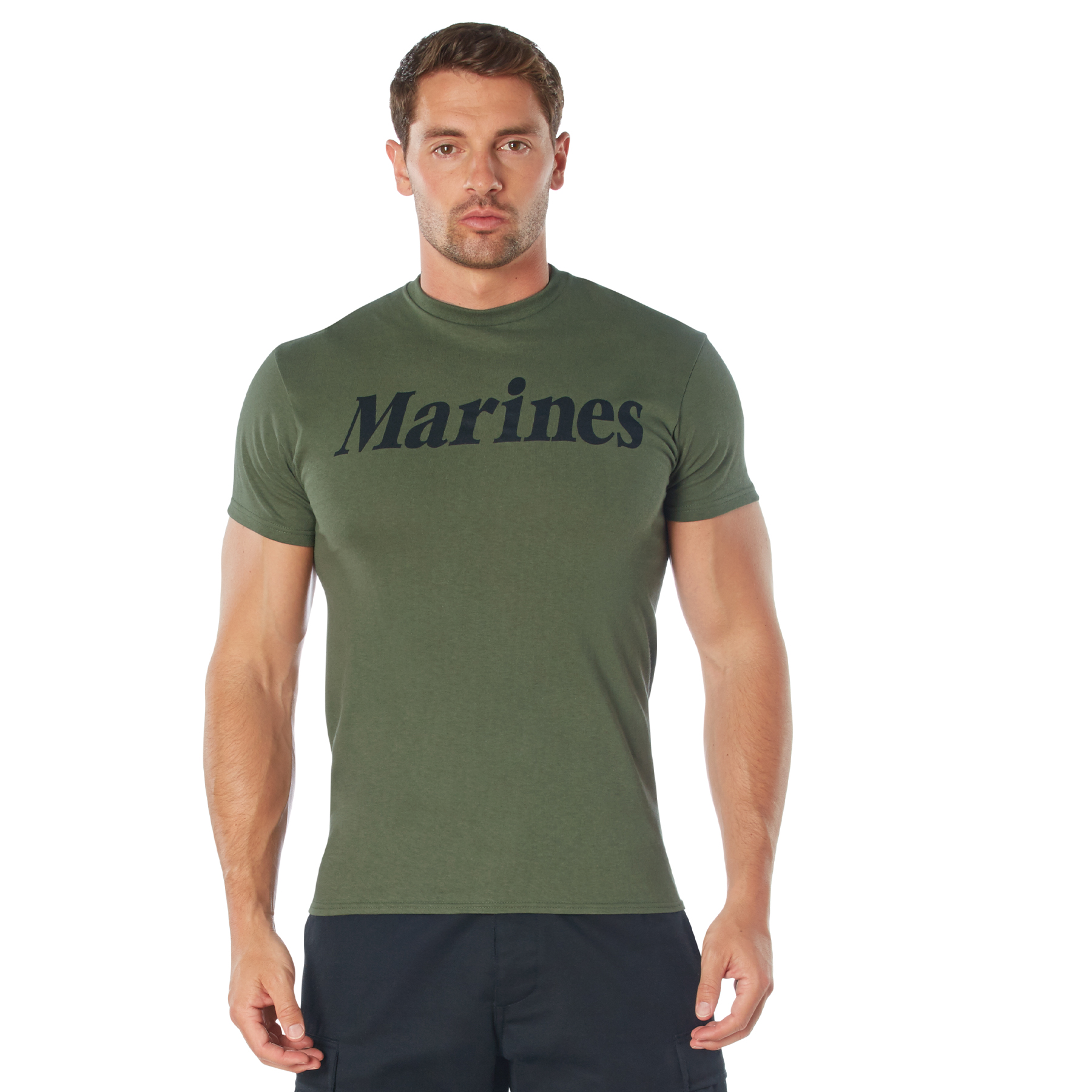 Rothco Rothco Olive Drab Military Physical Training T-Shirts - 3X-Large, Emblem Marines