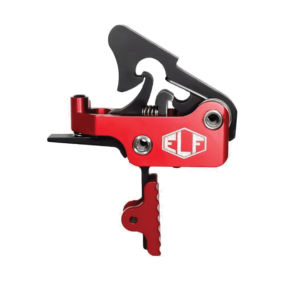 Elftmann Tactical Apex Pro Adjustable Trigger - Straight Drop-In with Red Shoe for Enhanced Precision and Custom Tactical Look - APEX-PRO-R-S - Elftmann
