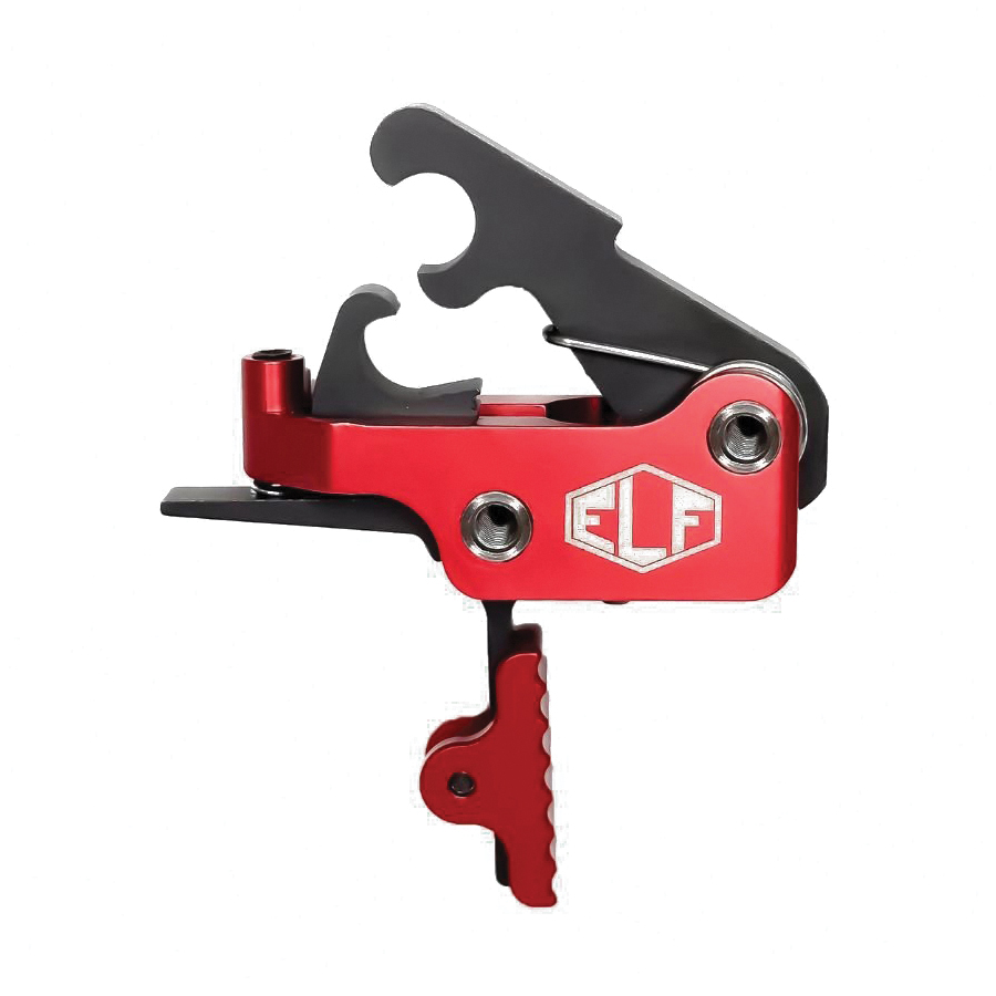 Elftmann Tactical SE Pro Adjustable Trigger - Straight Drop-In with Red Shoe for Optimal Precision and Tactical Appearance - SE-PRO-R-S - Elftmann