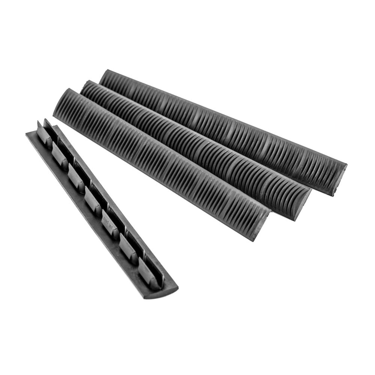 Ergo KeyMod WedgeLok Slot Cover For Mossberg, Black Rubber - 4330-4PK-BK - Ergo