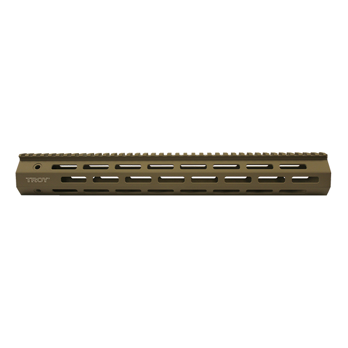 Troy M-LOK 5.56 Aluminum 15" Rail Section, FDE - SRAI-ML1-15FT-00 - Troy Industries