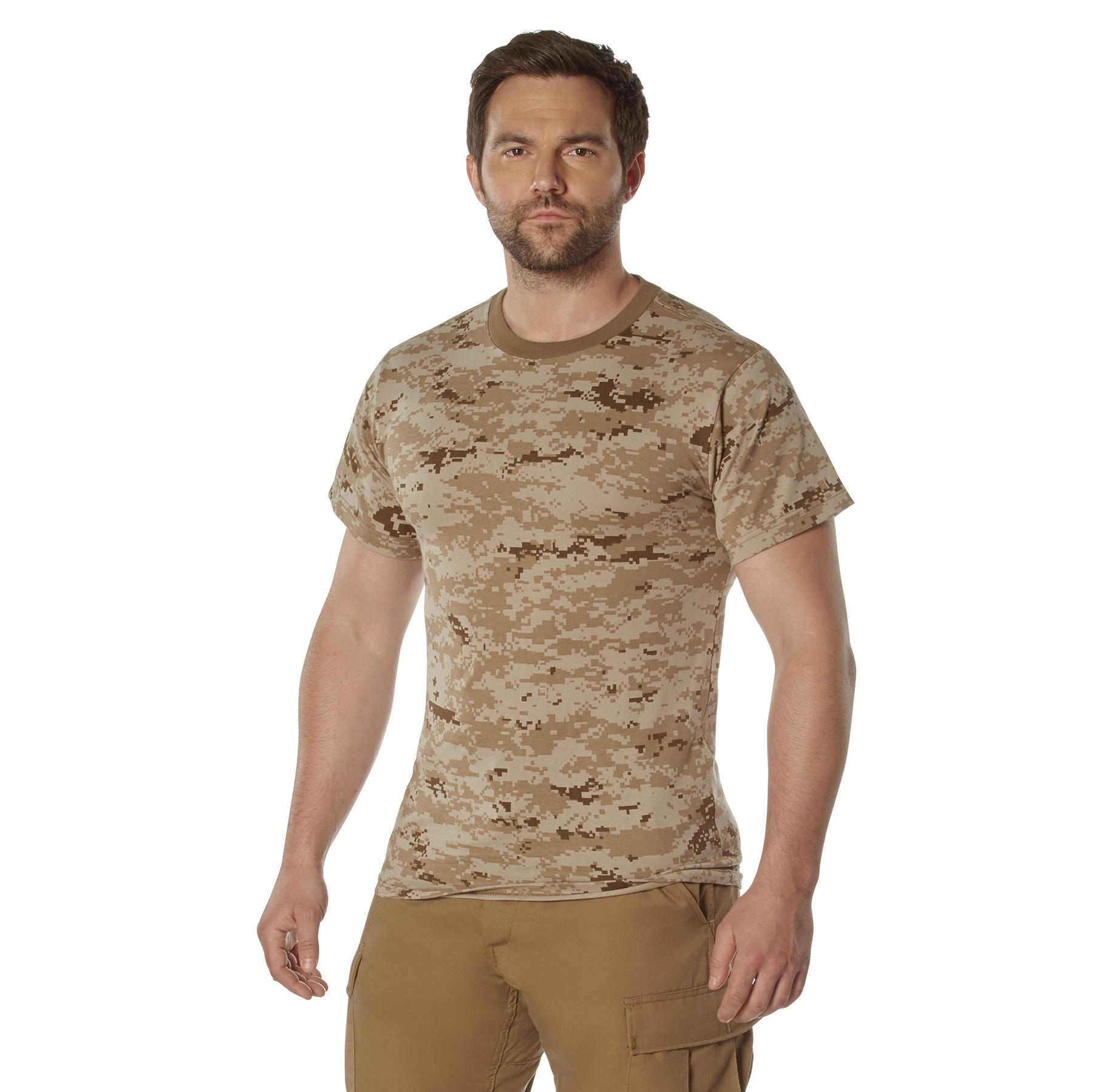 Rothco Rothco Camo 100 Cotton T-Shirt - Desert Digital Camo, Medium