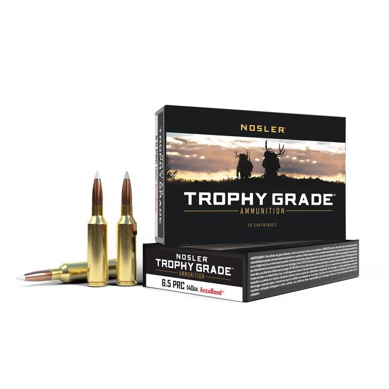 Nosler Trophy gr Ammoade 6.5 PRC 140 gr Ammo AccuBond - 20rds - 61014