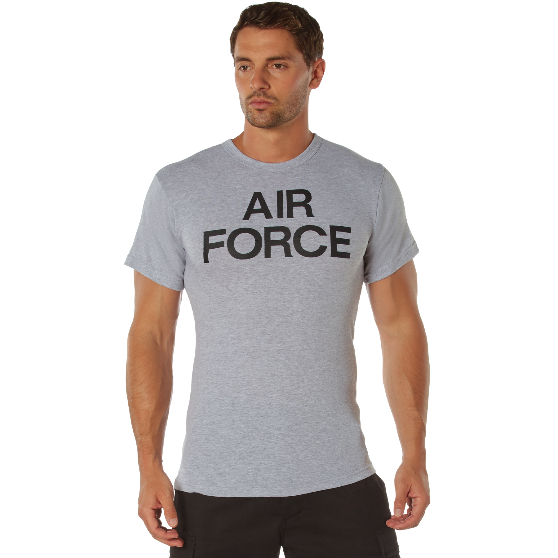 Rothco Rothco Grey Physical Training T-Shirt - Large, Emblem Air Force