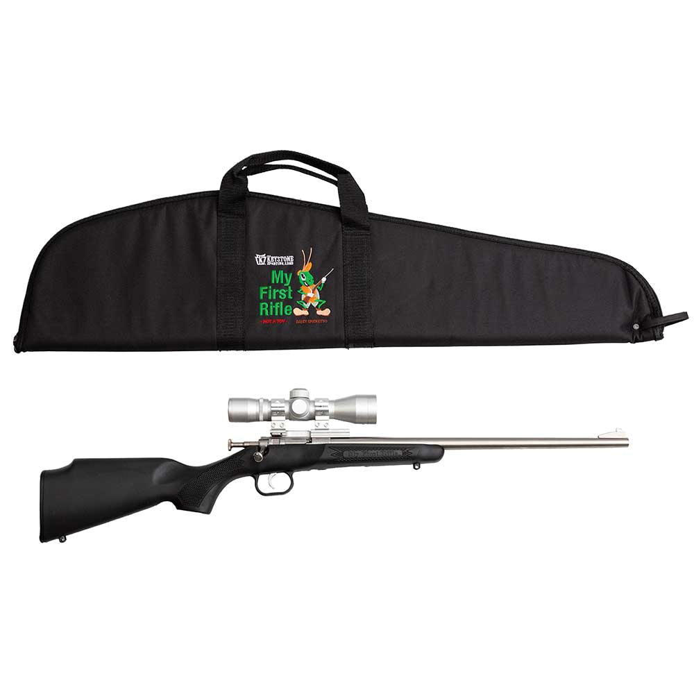 Crickett My First Rifle Package .22 Short/Long/LR Bolt Action Rifle, Black - KSA2245BSC - Keystone