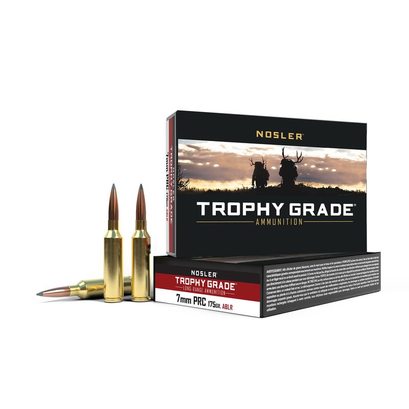 Nosler 7mm PRC 175 gr LRS 20rds Rifle Ammo for Long-Range Accuracy - 61239
