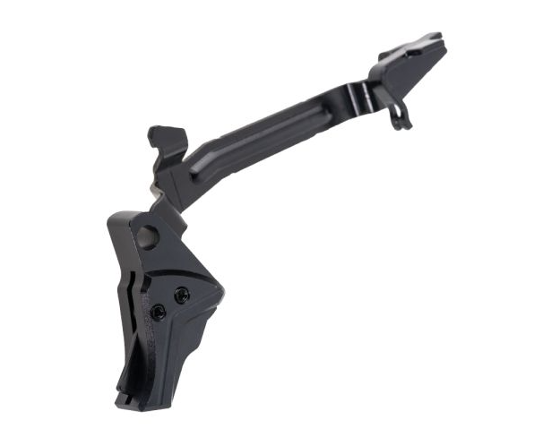 Tyrant Designs - I.T.T.S.- Glock Trigger-GEN 3-4 Black/Black - Screw / Safety- Show W/ Trigger Bar - TD-GTRIG-3-4-BLACK-BLACK-BAR - Tyrant Designs Cnc