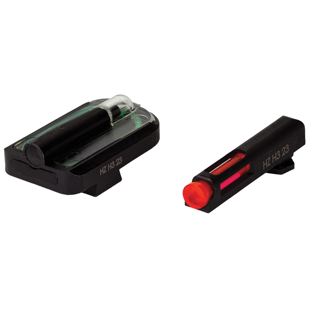 HiViz FastDot H3 Night Sight Set - Front/Rear with Red/Green for Night and Day Use - GGLFD21
