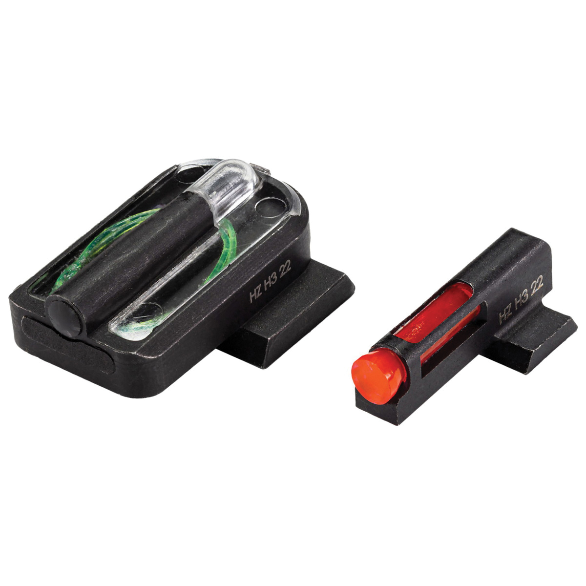 HiViz FastDot H3 Night Sight Set - Front/Rear Red/Green Illuminated Sights for Enhanced Low-Light Targeting - GMPFD21 - Hiviz