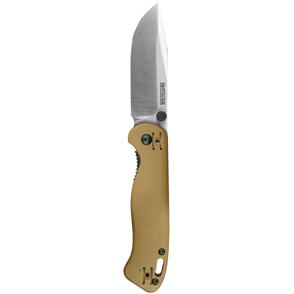 KA-BAR Knives Becker Mini Folder Folding Knife Drop Point Brown - Durable, Lightweight and Reliable Handle - BK41 - Ka-Bar