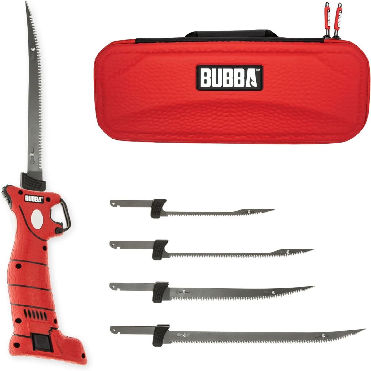 Bubba Blade Li-Ion Cordless Filet Knife w/ 4 Blades and Case - Bubba Blade